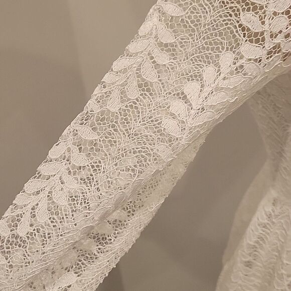 Lase White Medi Dress, S - Picture 2 of 4